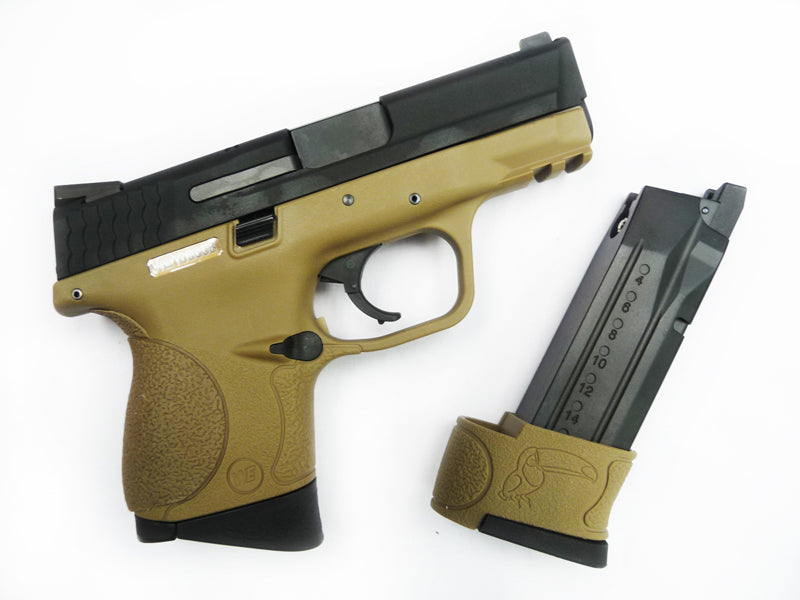 WE Toucan S Metal Slide GBB Pistol ( Tan ) ( BK Slide, Tan Frame )