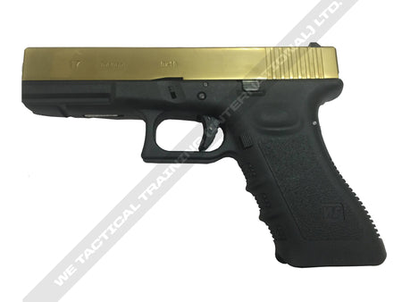 WE Model 17 Metal Slide GBB Pistol ( Gold ) ( WE Marking ) ( Gen3 )