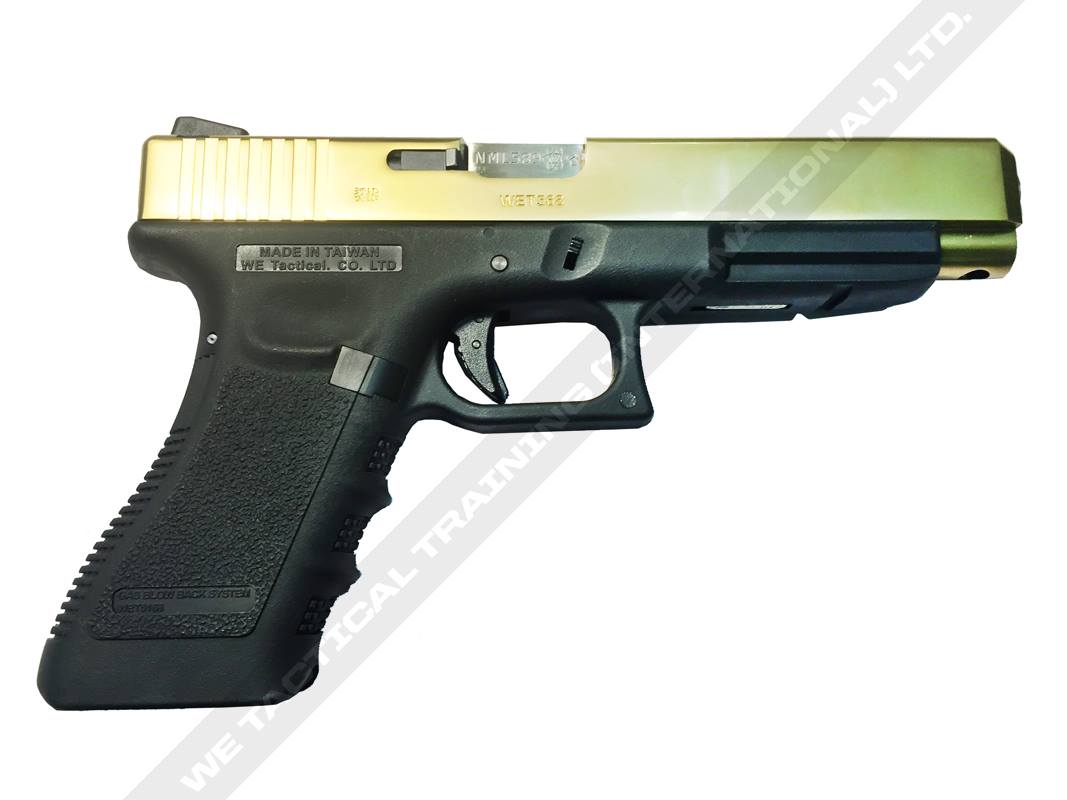 WE Model 3.4 G3 Metal Slide GBB Pistol ( GD )