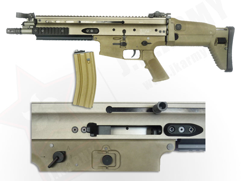 WE SCA-L Gas Blow Back Open Chamber Rifle (GBB) (Desert Edition)