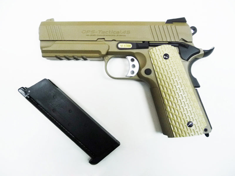 WE Desert Warrior 4.3 OPS Full Metal GBB Pistol (Tan)