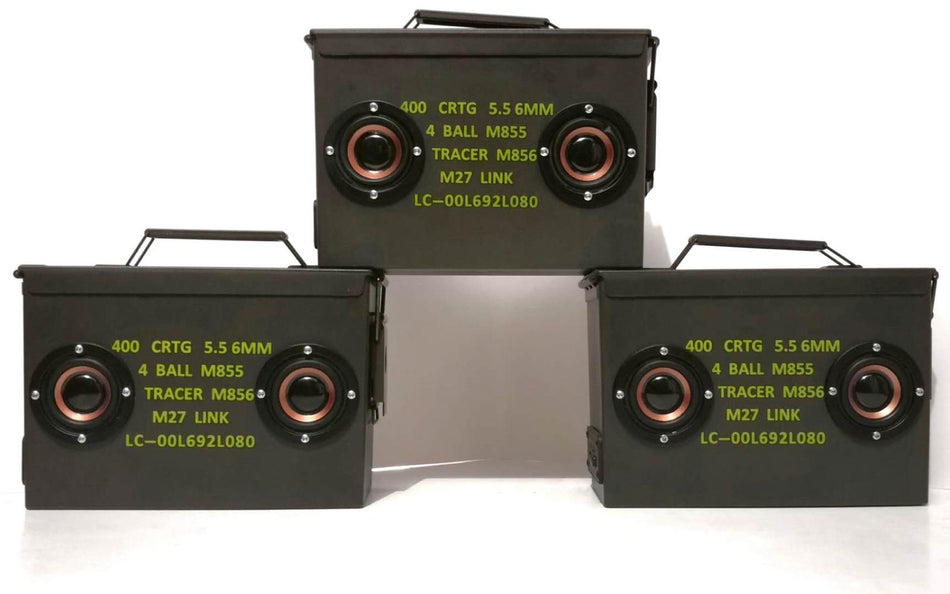 FCC BT Portable Ammo Can Speakers ( Bluetooth )