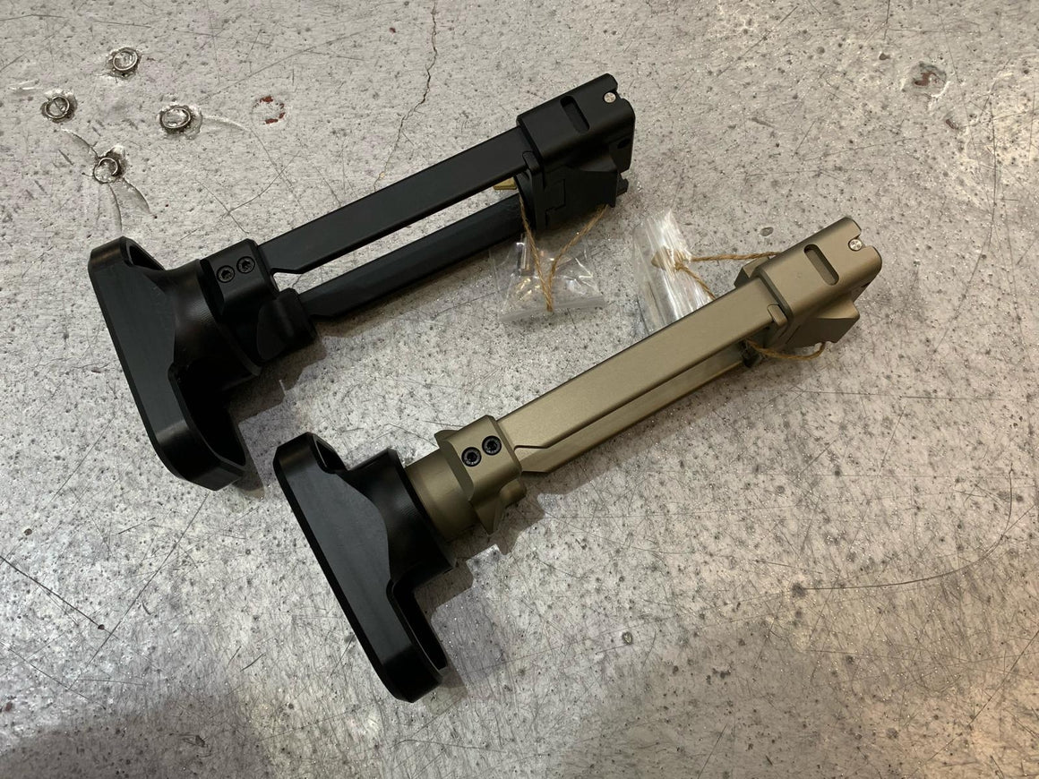 Airsoft Artisan CNC Retractable Stock  for KSC / KWA MP9 / TP9 ( DE )