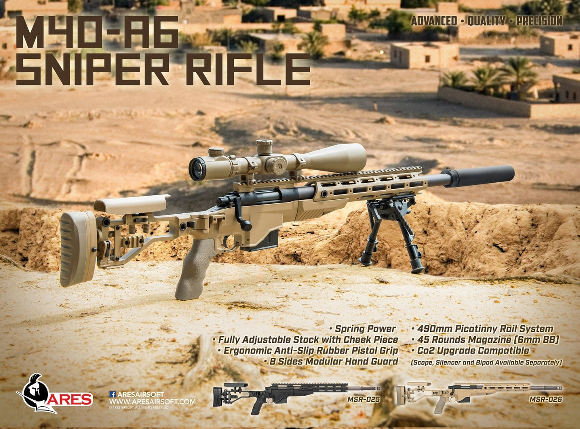 ARES M40-A6 Spring Powered Sniper Rifle ( DE )