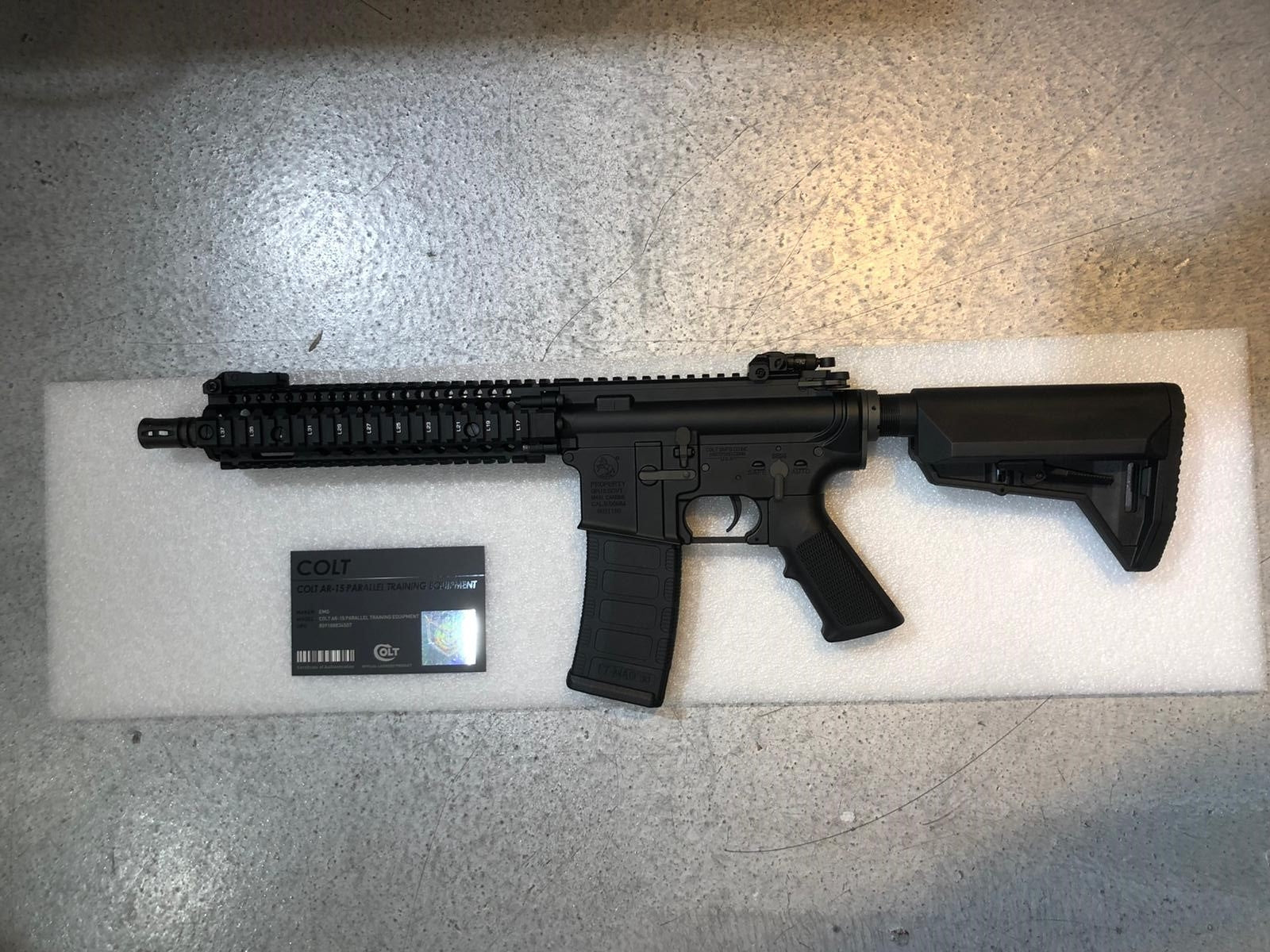 EMG Colt Licensed Daniel Defense 9.5 inch MK18 MOD 1 AEG  ( Black ) ( by King Arms )