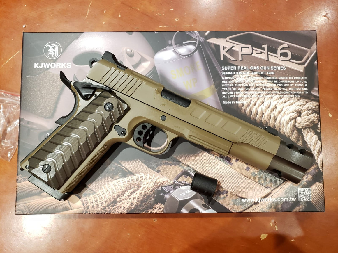 KJ Works KP-16 Gas Version GBBP ( FDE )
