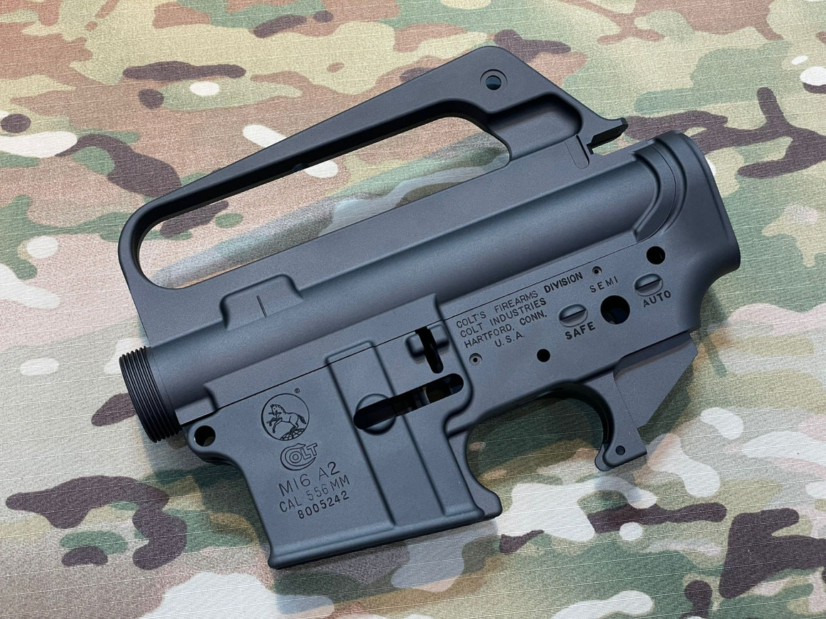 Angry Gun COLT M733 M16 A2 "HEAT MOVIE Version" CNC Upper & Lower Receiver for Marui TM MWS / MTR GBB ( Colt Licensed w/ Roll Marking Press )