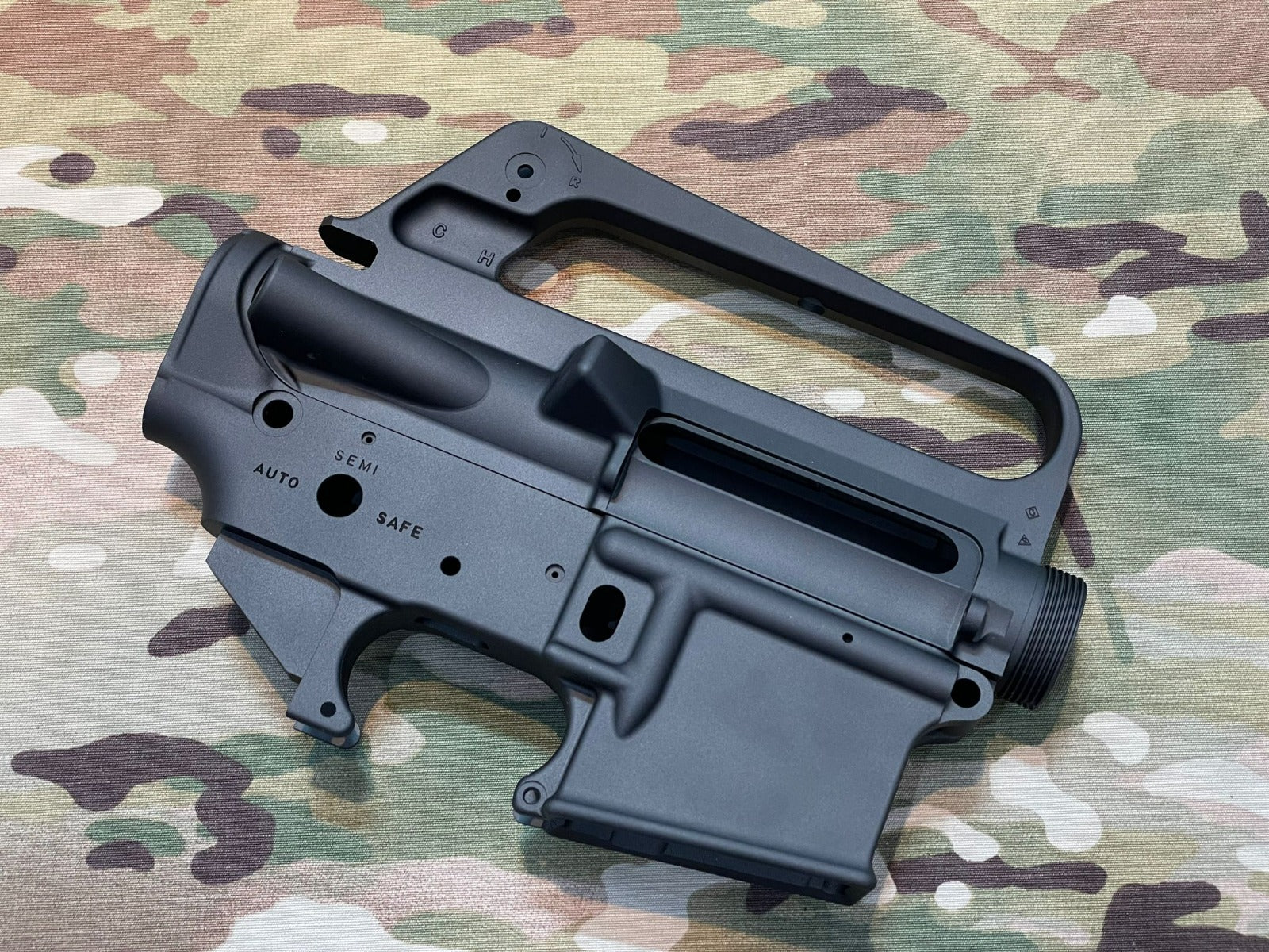 Angry Gun COLT M733 M16 A2 "HEAT MOVIE Version" CNC Upper & Lower Receiver for Marui TM MWS / MTR GBB ( Colt Licensed w/ Roll Marking Press )