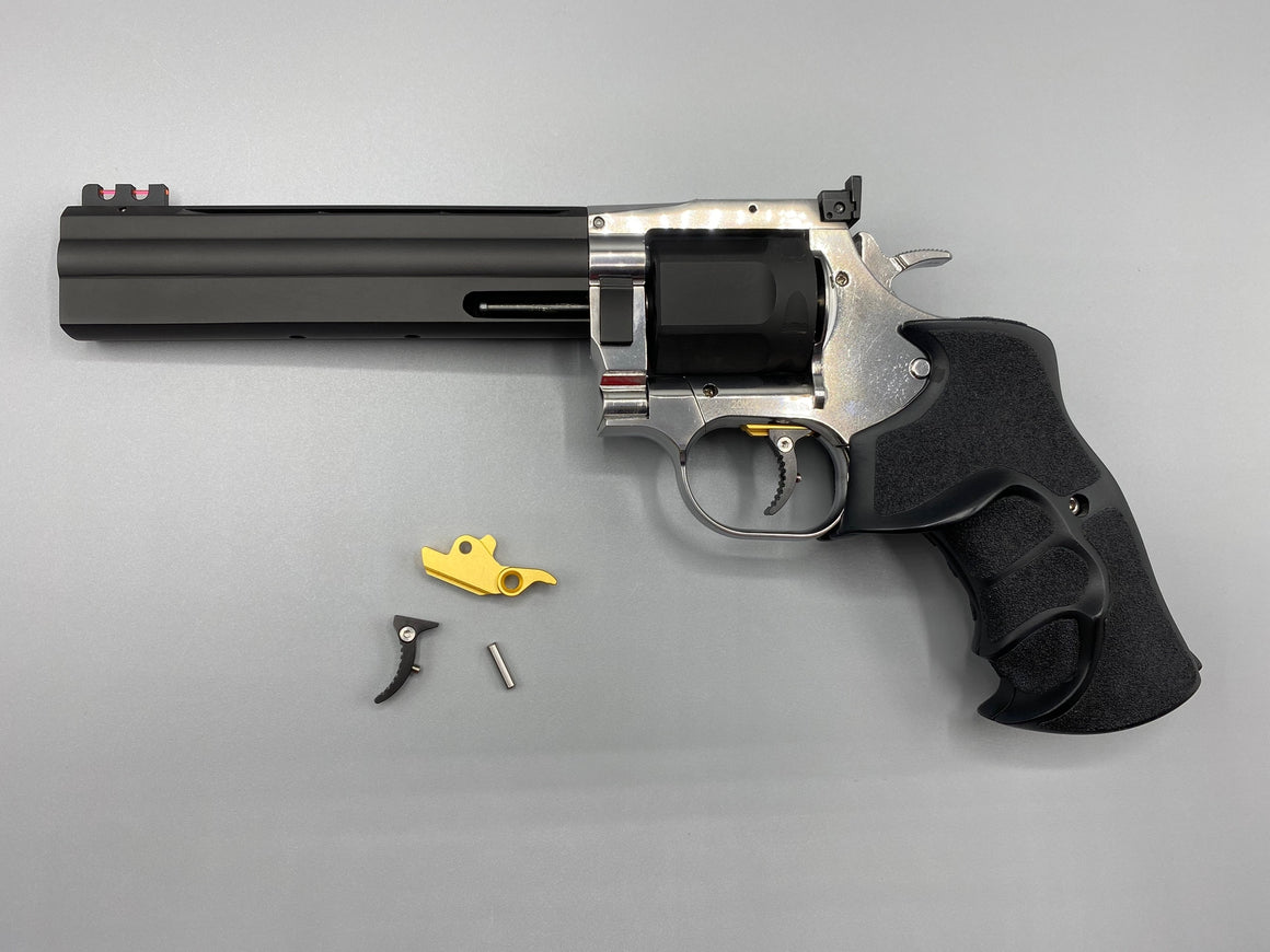 CL Project 7075 Aluminum Adjustable Trigger for DW 715 Revolver ( Black / Silver )-Silver