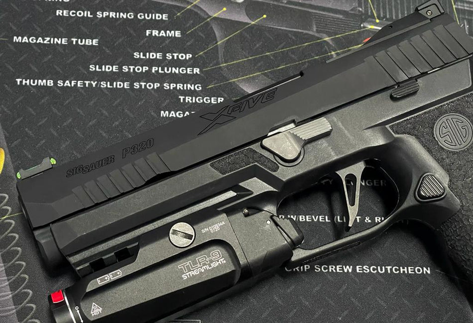 NOVA CNC Steel Trigger ( Flat Skeletonized Type ) For SIG AIR / VFC P320 M17 / M18 Airsoft GBB Series