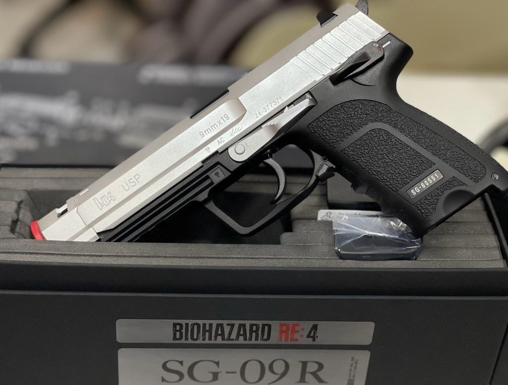 BOMBER CNC Aluminum USP Slide Set For TM SG-09R GBB Series ( Black / Silver )-Silver