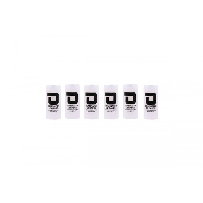 DOMINATOR™ 12 Gauge Gas Shotgun Shell Hulls - White ( 6 Shells / Pack ) ( DM870 )