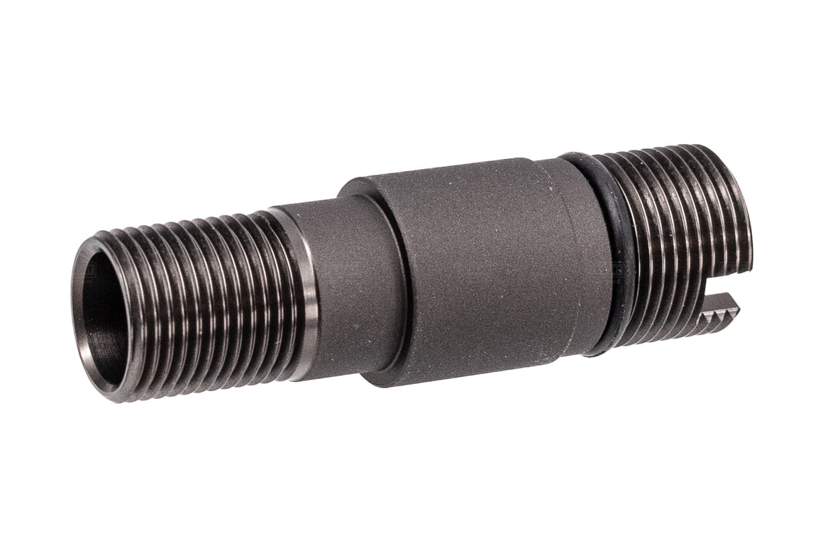 WII TECH CNC Aluminum RD Type Outer Barrel Set With Steel Front Sight Block For Marui TM AKM GBBR