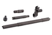 WII TECH CNC Aluminum RD Type Outer Barrel Set With Steel Front Sight Block For Marui TM AKM GBBR