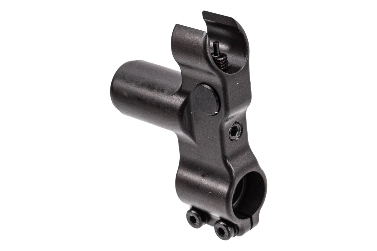 WII TECH CNC Aluminum RD Type Outer Barrel Set With Steel Front Sight Block For Marui TM AKM GBBR