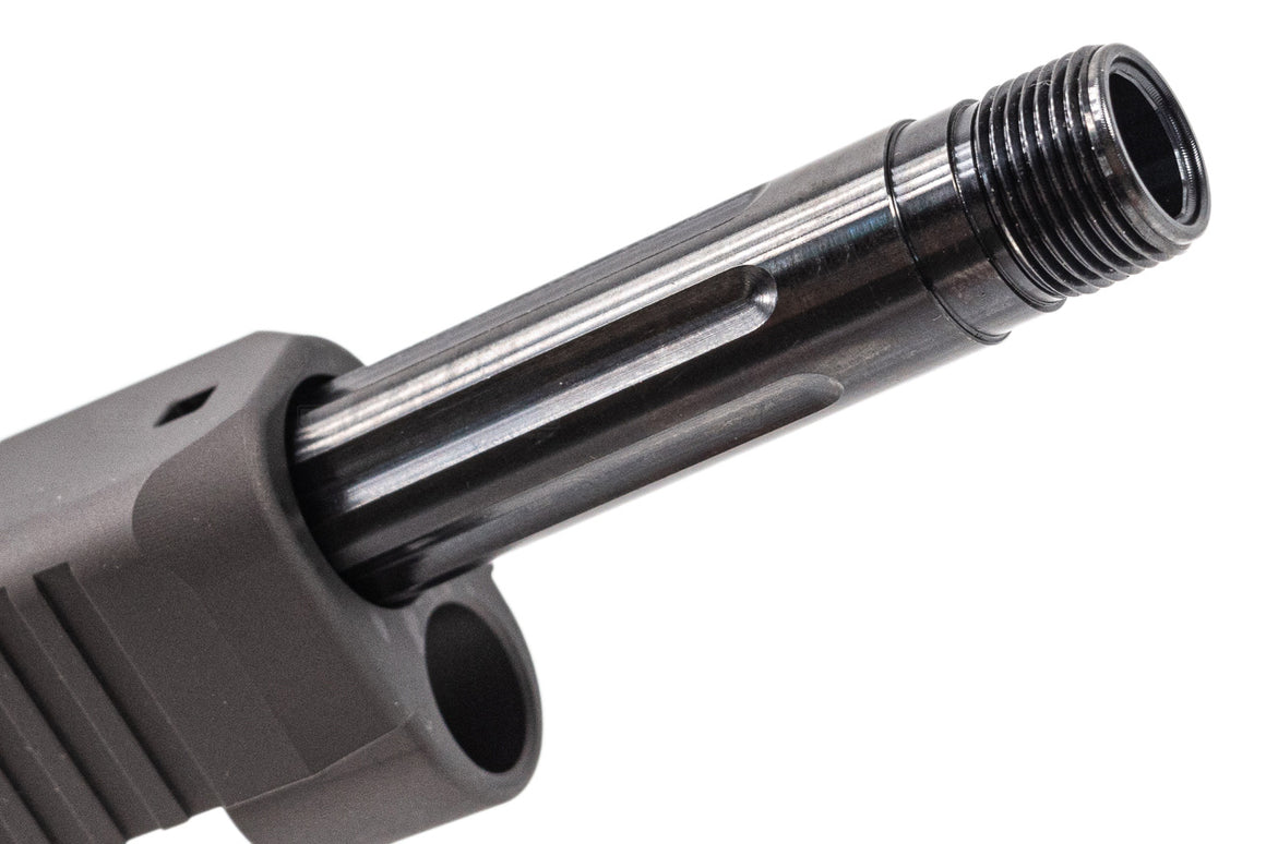 WII Tech CNC Aluminum Slide Set with Steel Threaded Barrel & Inner Barrel For Marui TM G17 G5 MOS GBBP