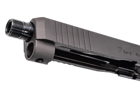 WII Tech CNC Aluminum Slide Set with Steel Threaded Barrel & Inner Barrel For Marui TM G17 G5 MOS GBBP