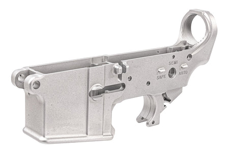WII TECH CNC 6061-T6 Aluminum Blank MWS Lower Receiver For Marui TM MWS GBBR Series ( Silver )