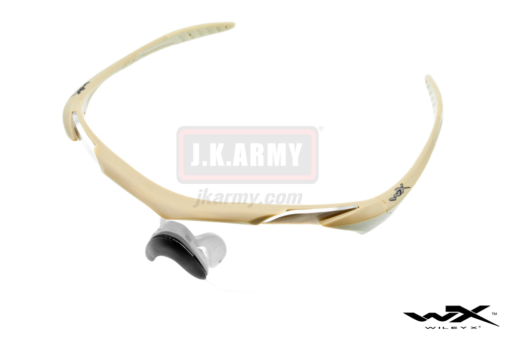 WILEY X Vapor Grey/Clear/Tan Frame Shooting Glasses