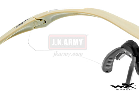 WILEY X Vapor Grey/Clear/Tan Frame Shooting Glasses