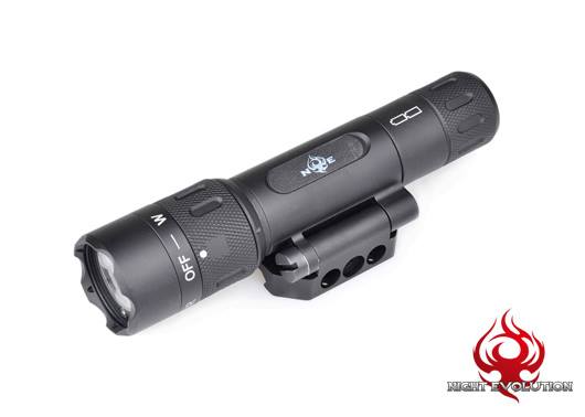 NE WMX200 Style Rotational Fold Mount Version Flashlight ( Black )