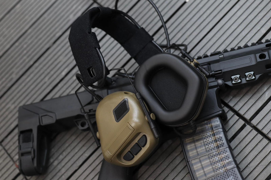 Wosport Gen 5 Noise Reduction & Sound Pick-up Tactical Headset -Tan