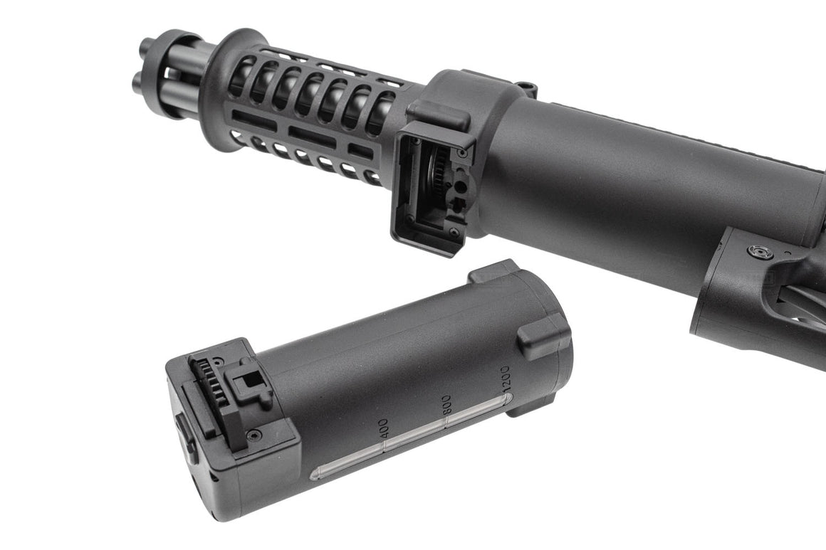 WELL PRO Micro M134 Chainsaw Electric Rotating Gatling Mini Vulcan AEG Airsoft