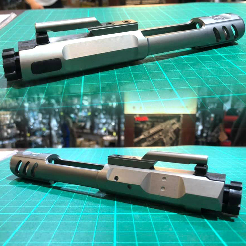 YSC GHK M4 GBB Bolt Carrier with Nozzle Aluminum ( Titanium Grey )